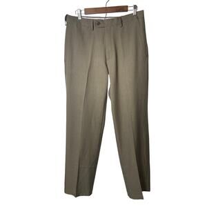 Haggar Khaki Travel Performance Classic Fit Dress Academia Pants Mens Size 32X30